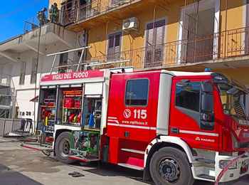 Incendio in un'abitazione a Gorizia