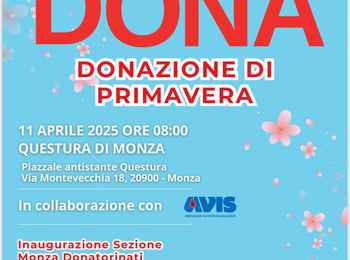 Donazione di Primavera: la Polizia di Stato promuove 'Donatorinati'
